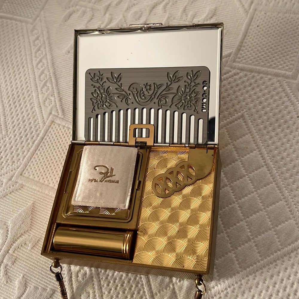 VINTAGE ANTIQUE ZELL FIFTH AVENUE LADIES’ TWO-SIDED MINAUDIERE - Picture 3 of 8